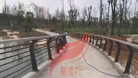 20196191428797 安徽巢湖河道栏杆护栏安装施工现场