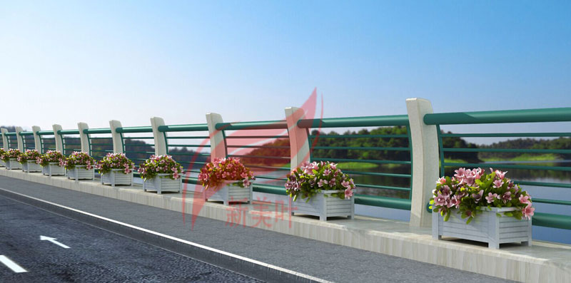 2 新美叶公司新款铸造石河道护栏（部分）