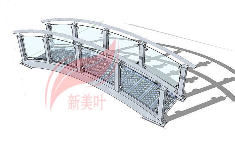 4-1 新美叶公司新品景观桥梁护栏部分设计建模展示（概念款）