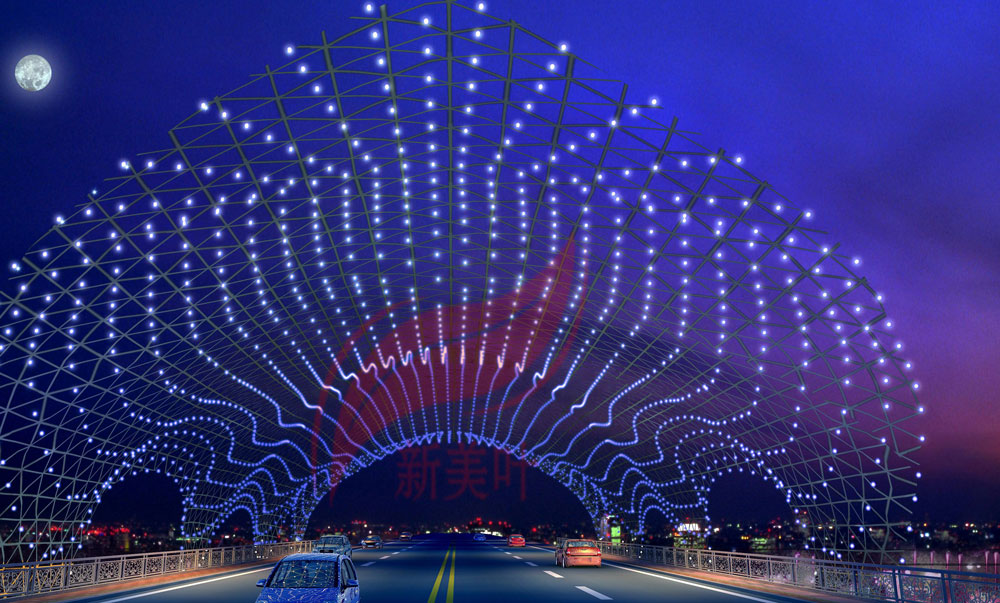 D 新美叶公司2019年上半年桥梁装饰工程方案设计效果图公示（部分）