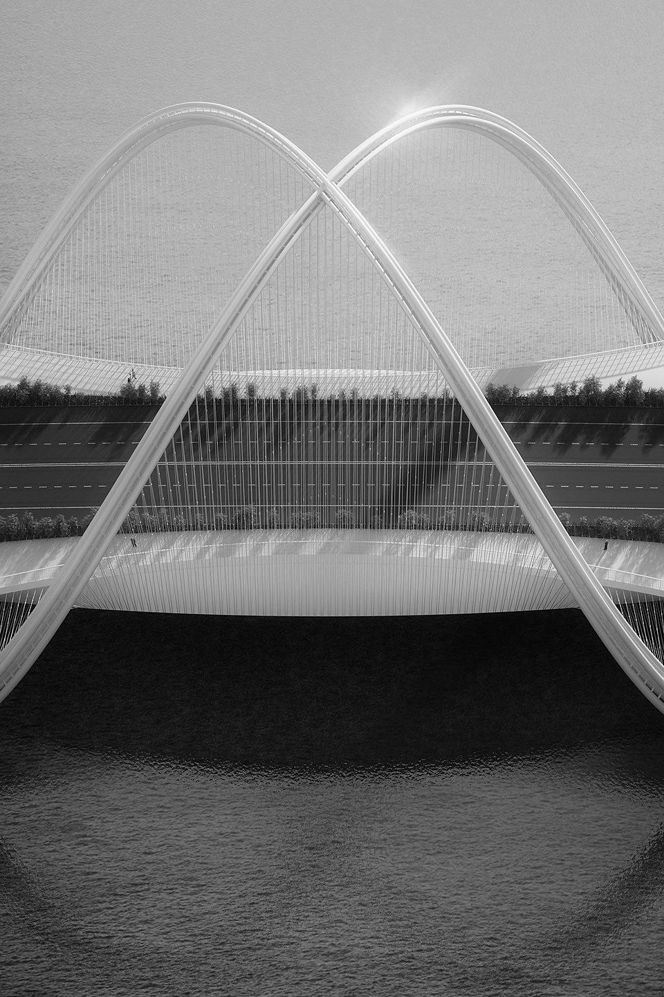 p47680380 北京冬奥会景观桥设计——五环廊桥赏析（腾云驾雾的不真实感，美！！！）