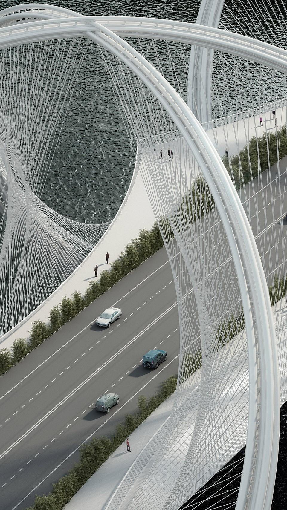 p47680391 北京冬奥会景观桥设计——五环廊桥赏析（腾云驾雾的不真实感，美！！！）
